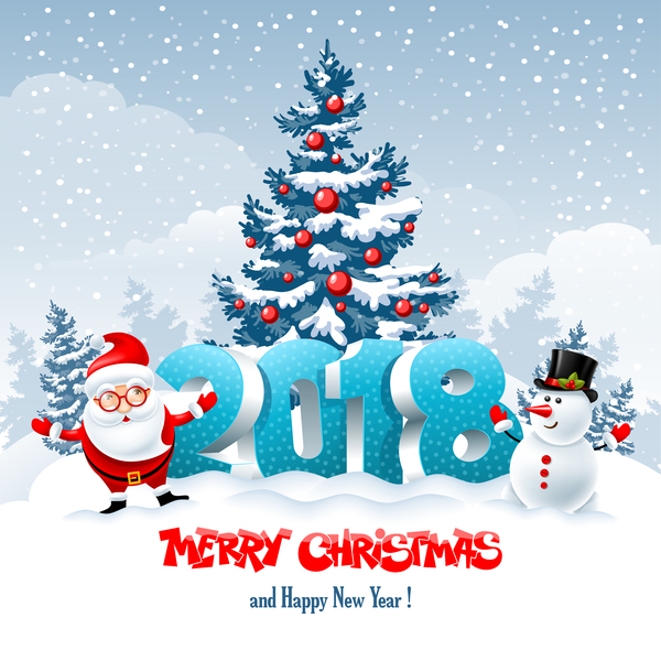 3D-2018-text-with-santa-vector-material-05
